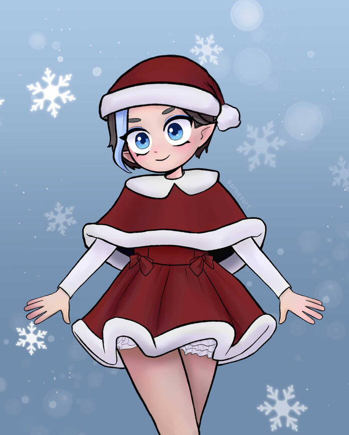 Santaaa! (art © barbesart)