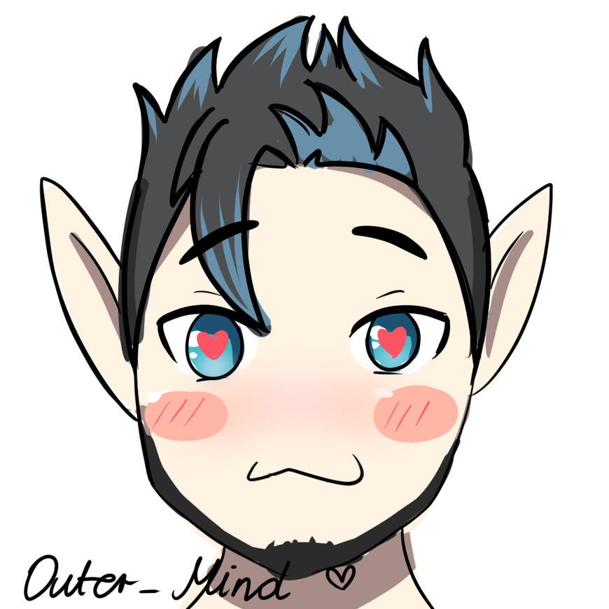 Male persona headshot (art © hoshichaan)