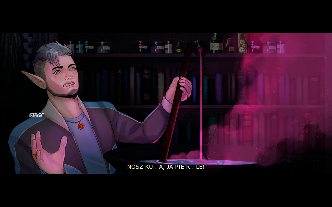 WTF, HOLY SHI... (art © blokpieski)