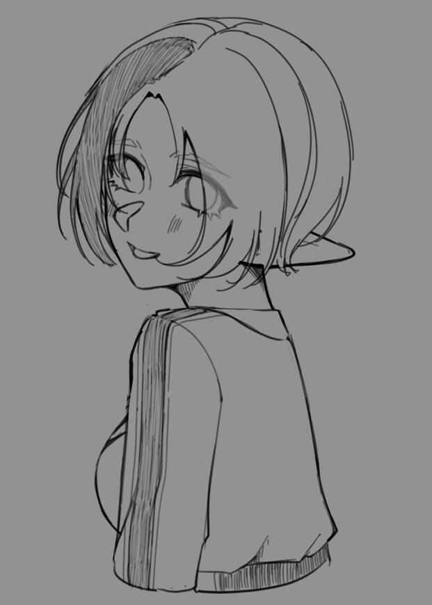 Female persona doodle (art © hnia)