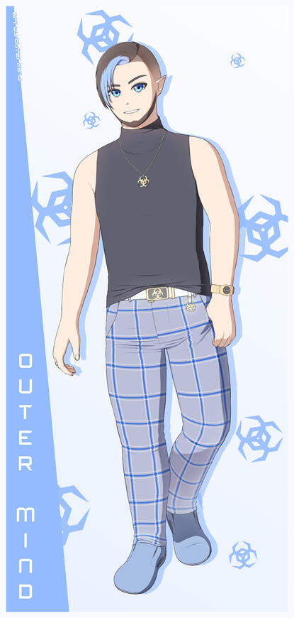 Outer Mind, male form, outfit 2 (art © Outer Mind)