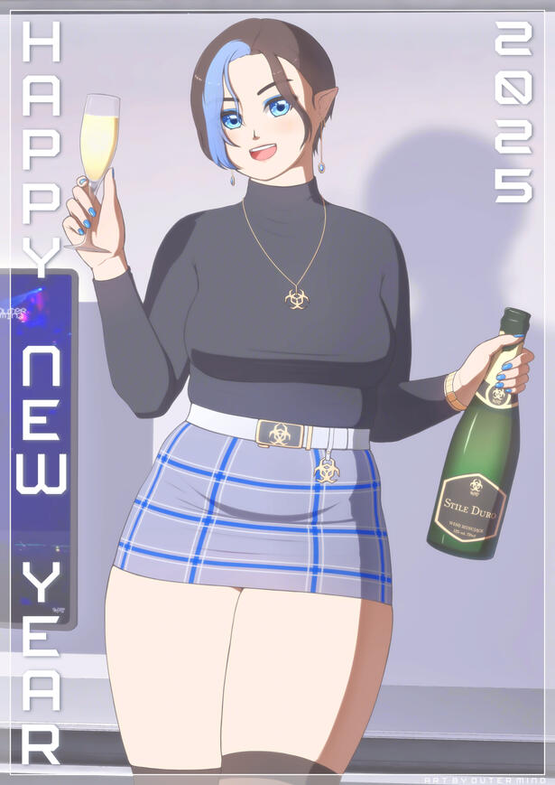 Happy New Year 2025! (art © Outer Mind)