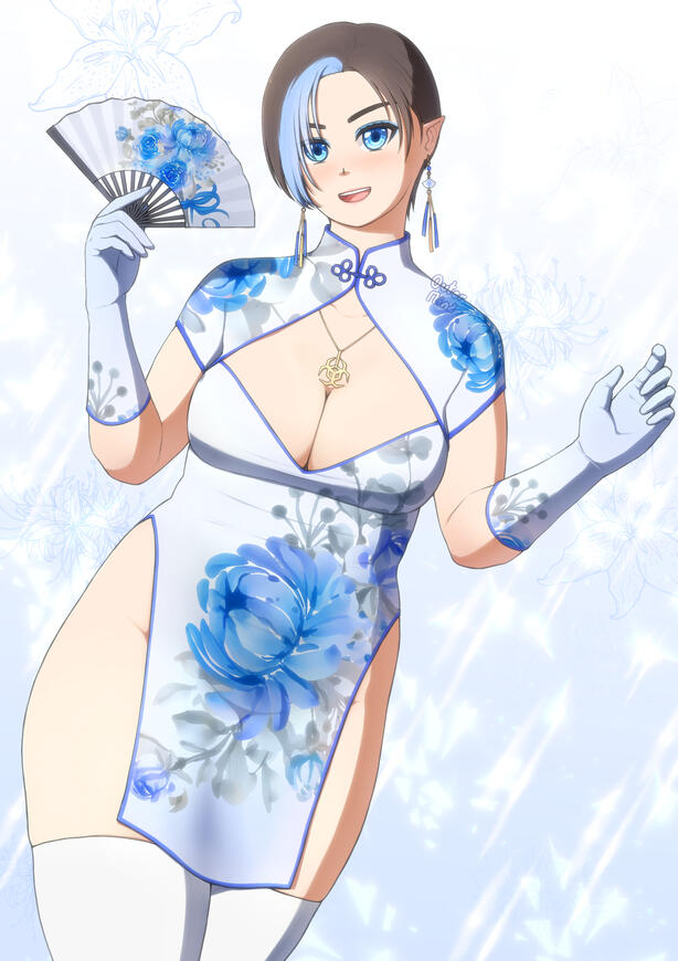 Chinese dress (art © Outer Mind)