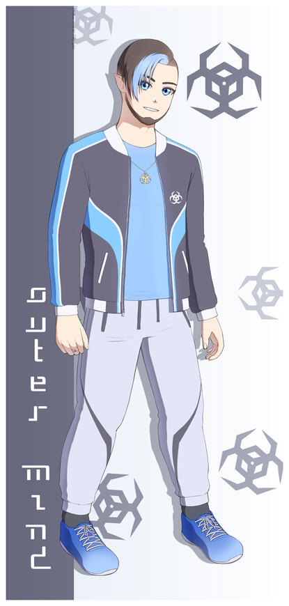 Outer Mind, male form, outfit 1 (art © Outer Mind)
