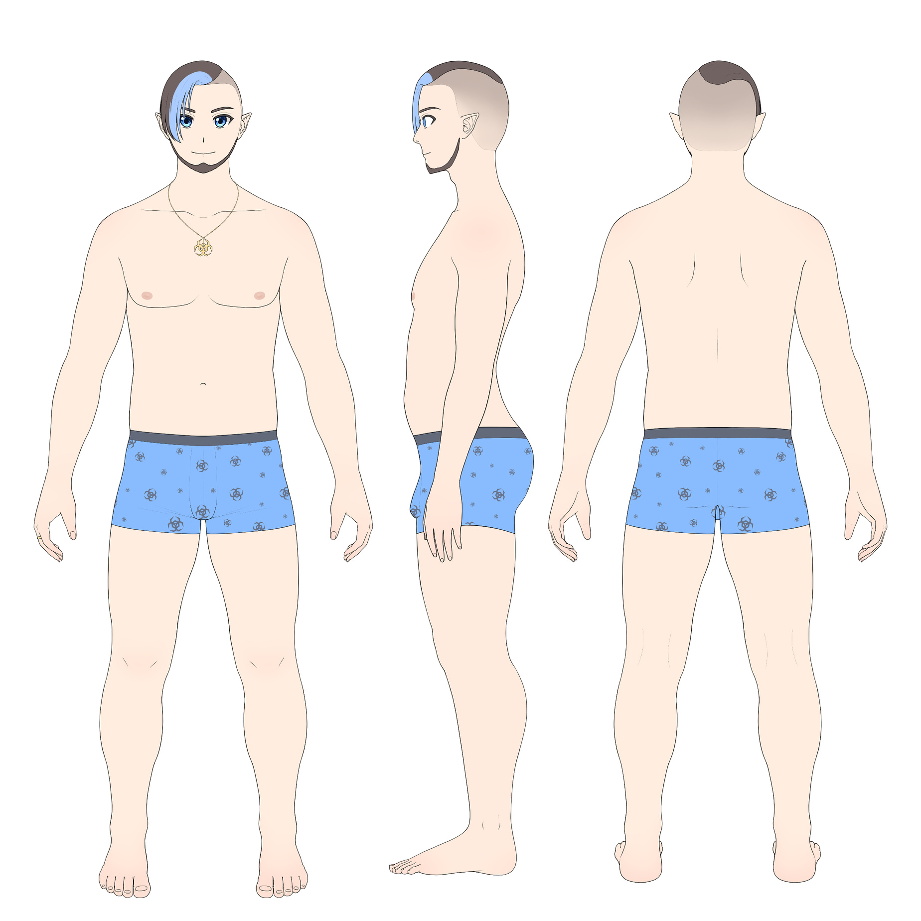 base model (male form) (art & design © Outer Mind) | caution: old hairstyle